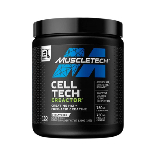 美国原装进口MUSCLETECH麦斯泰克盐酸肌酸120份一水肌酸