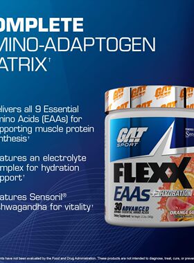 16年老店美国原装进口GAT EAA概特全谱支链氨基酸BCAA非氮泵肌酸