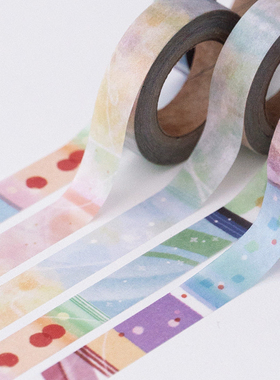 胶带分装 韩国202hosil 色块渐变几何基础胶带PAGE01/PAGE02