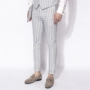 Kawasawa ánh sáng sọc sọc chân phù hợp với quần quần nam nhẹ kinh doanh kiểu Anh thanh niên quần rất mỏng - Suit phù hợp đồ vest nam