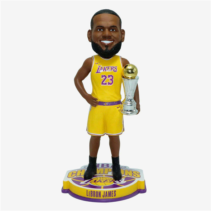 foco品牌2020年nba总冠军湖人23号詹姆斯mvp摇头公仔树脂人偶手办