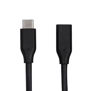 清库存 type-c公转母数据线 usb-c全功能视频充电延长线 黑色单头