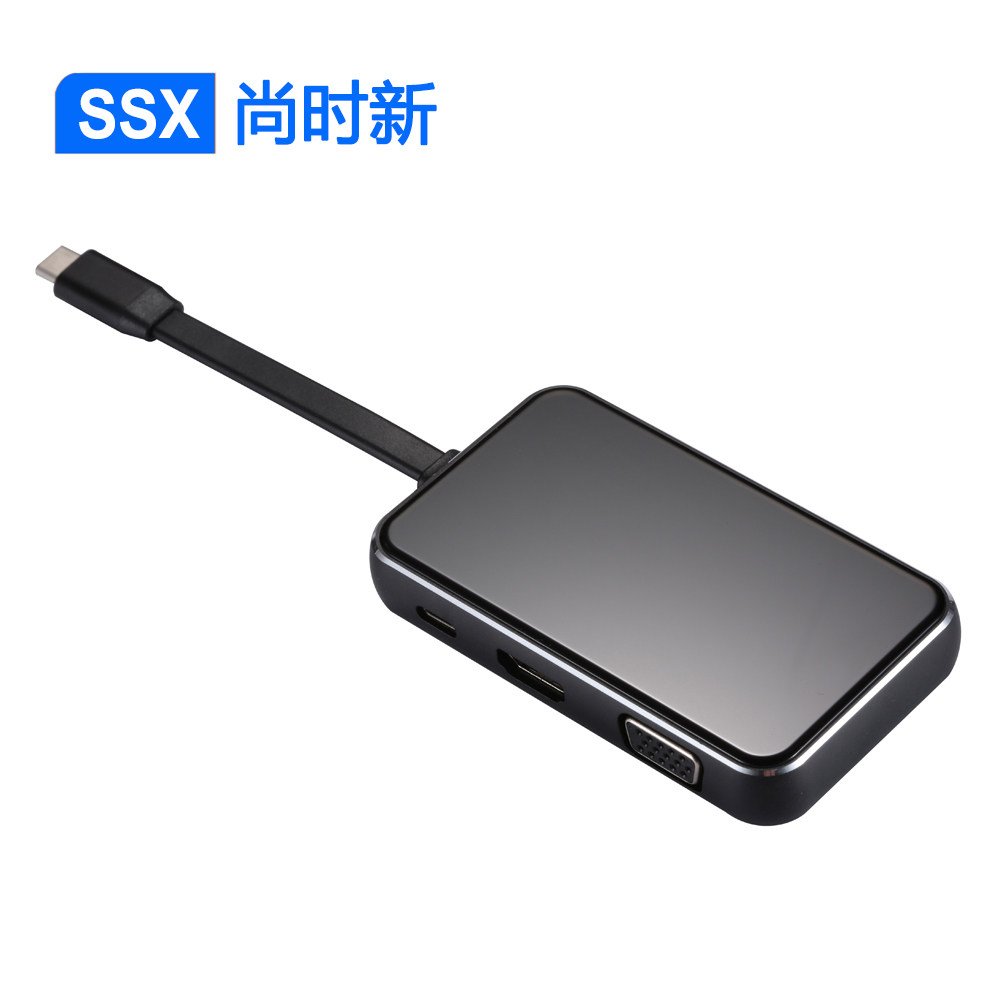 清仓 typec转hdmi拓展坞可充电usb适用华为苹果扩展vga网线转换器
