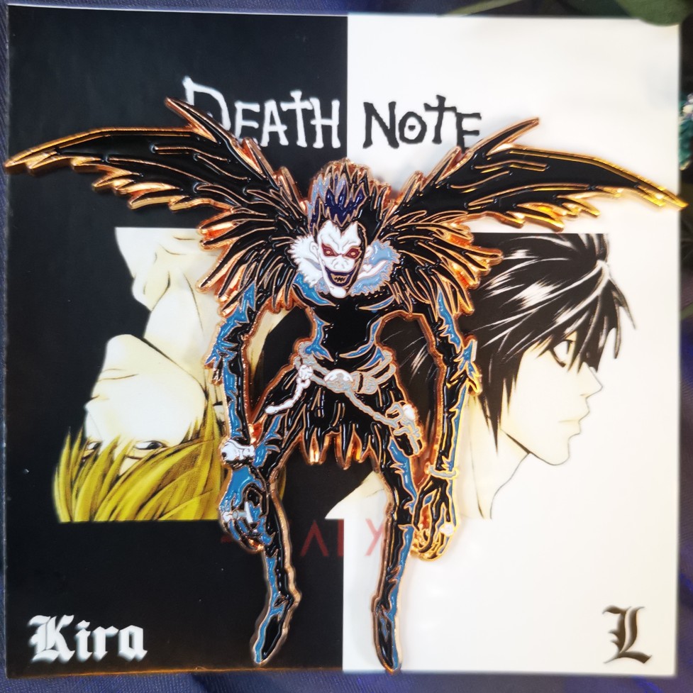 【太一】现货死亡笔记 death note 死神硫克形象金属徽章烤漆热销