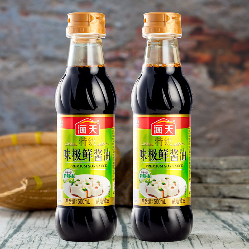 海天特级味极鲜酱油500m*2瓶家用炒菜凉拌烹饪吃面条黄豆酿造生抽怎么样,好用不?