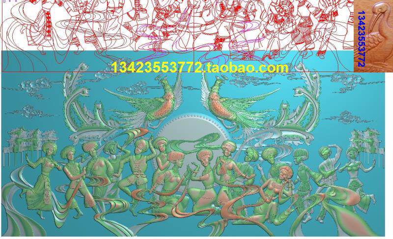 精雕图 土家雕刻 jdp少数民族类图纸 设计图 浮雕精雕设计