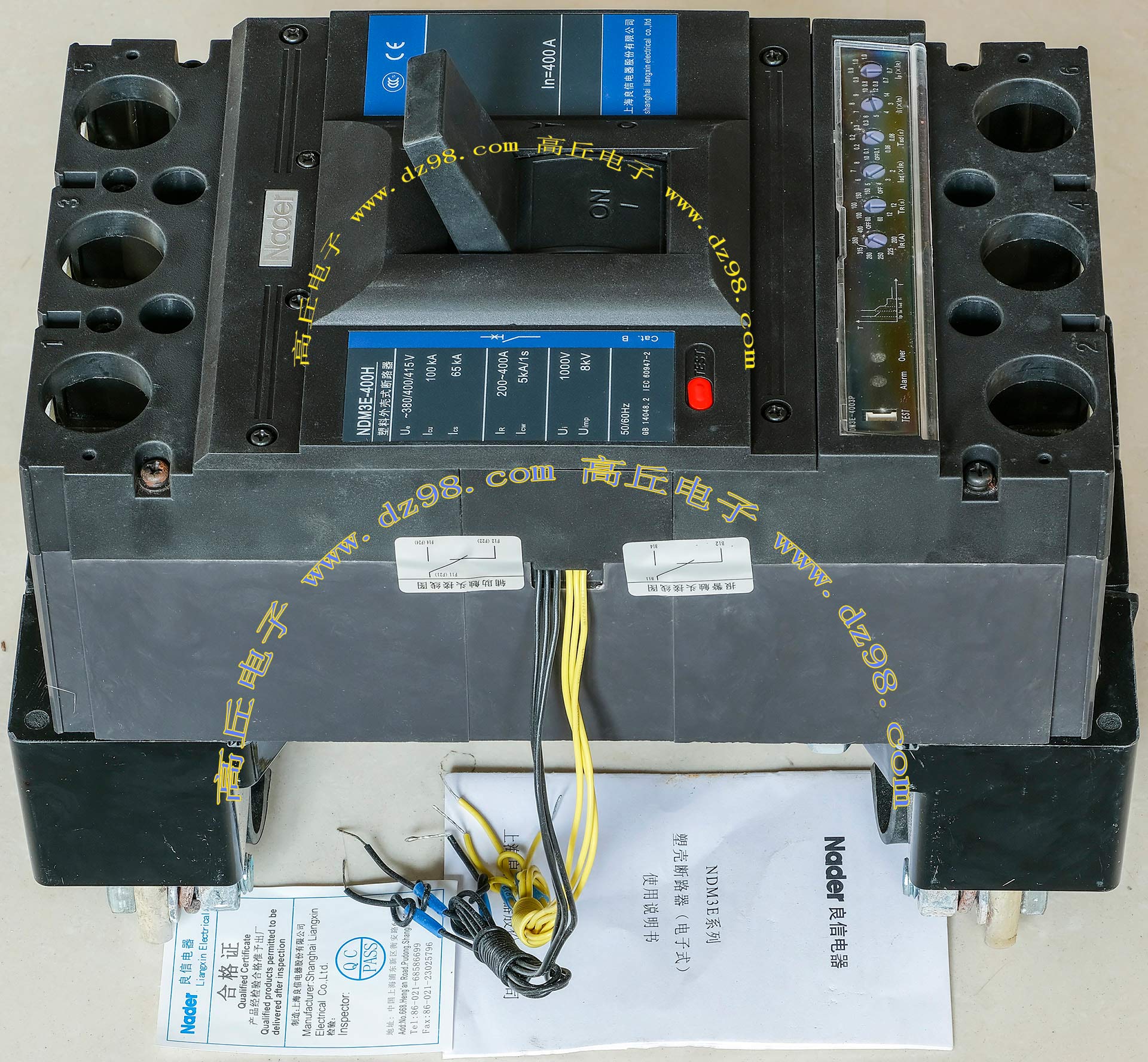 良信 NDM3E-400H 380-415V 400A 三相 断路器 空气开关