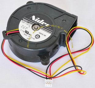 12V 0.33A 低噪音 Nidec 离心风机 12B1S1B 涡轮 投影机风扇 D06F