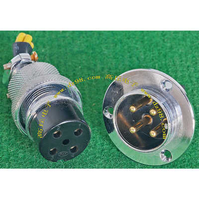 进口拆机 PLT 4P 公座母插航空插头插座连接器BQD608 二手物品