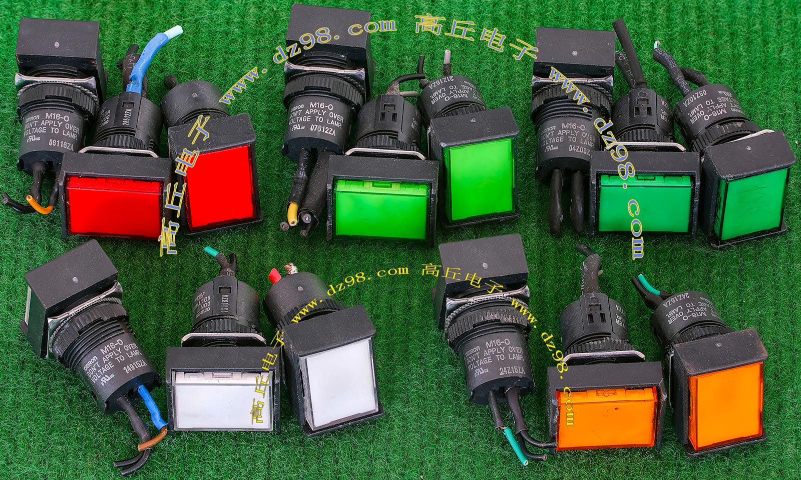 进口拆机 日本 OMRON M16-O DC24V 18x24 信号灯 指示灯