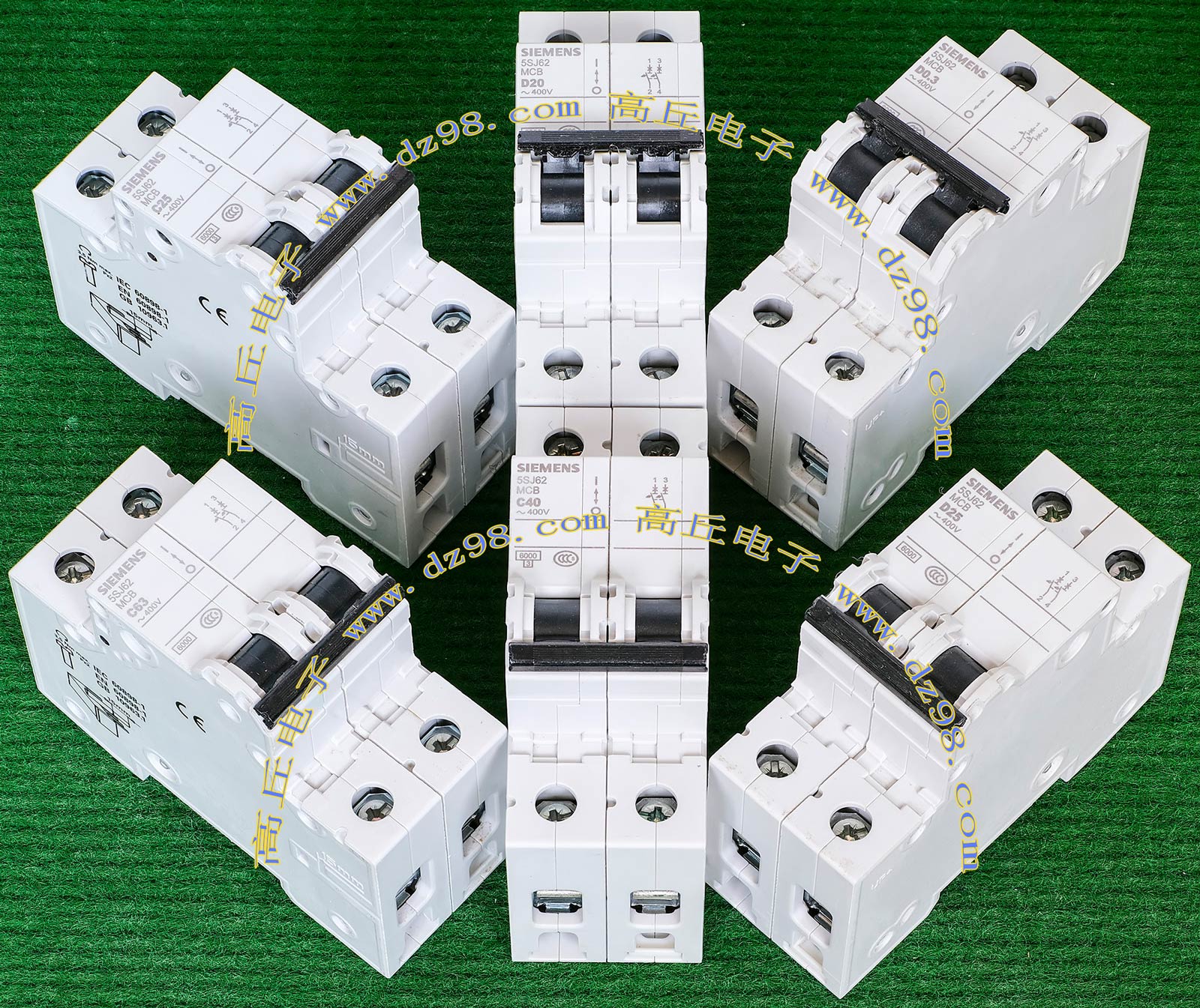 全新SIEMENS西门子5SJ62 7CC20 8CC20 2P断路器空气开关 多种电流