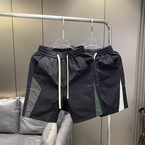 网红速干薄款休闲五分男士短裤夏