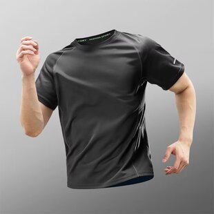 t恤大码 冰丝速干衣短袖 宽松青少年男生 泳衣上衣游泳运动夏季 男士