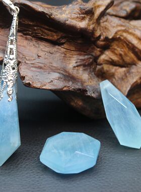 天然灵摆天使之泪六芒星吊坠挂件