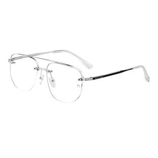 海伦凯勒新款不规则近视眼镜可配度数洒脱不羁透颜眼镜框K1010