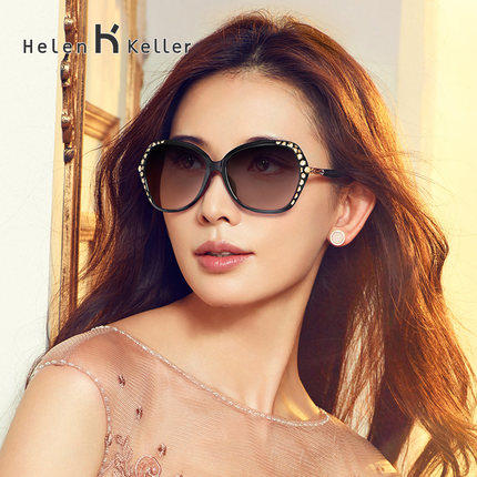 林志玲同款 海伦凯勒太阳镜女 偏光太阳镜女款防紫外大框墨镜8508|ruв категории ZIPPO/швейцарский армейский нож/очки, очки - от Buy2taobao.com для оказания профессиональной услуги покупки агента Taobao