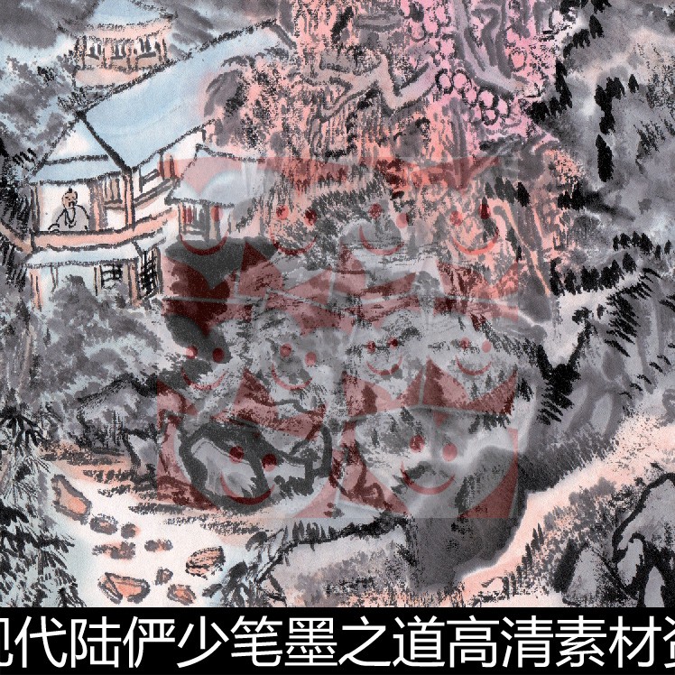 VWE近现代陆俨少笔墨之道高清素材资料参考1 550MB TIF格式图片