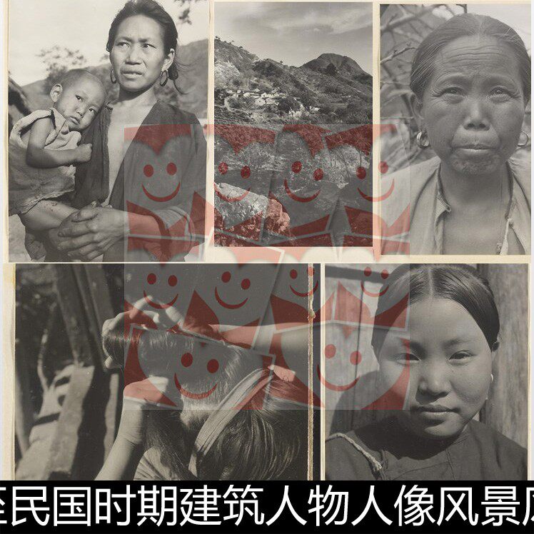 XIV19世纪后民国建筑人物人像风景风俗黑白老照片非高清小图素材