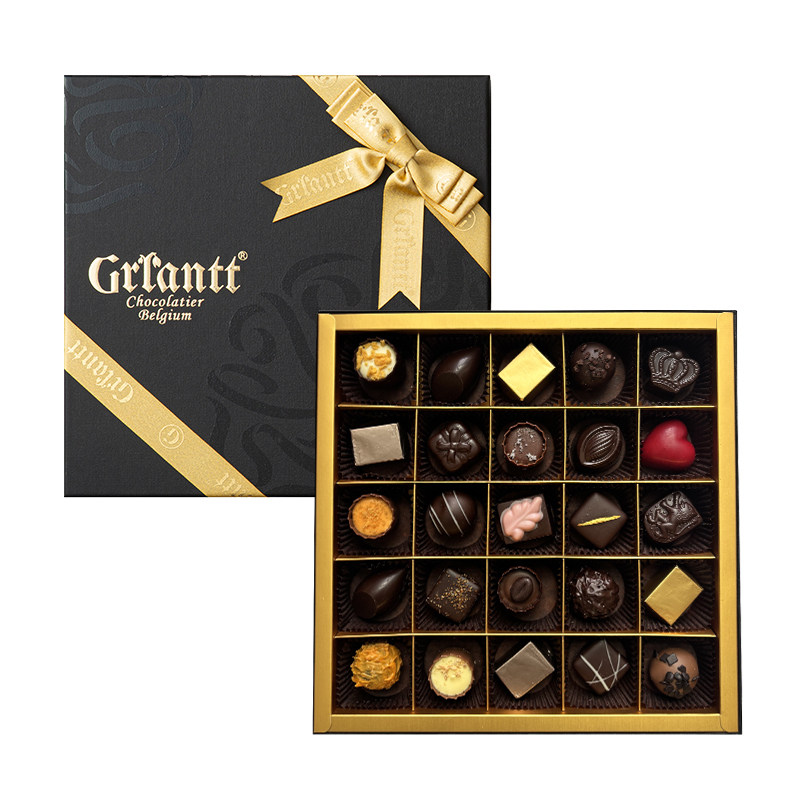 比利时进口巧克力礼盒装黑巧手工夹心纯可可脂情人节礼品生日礼物