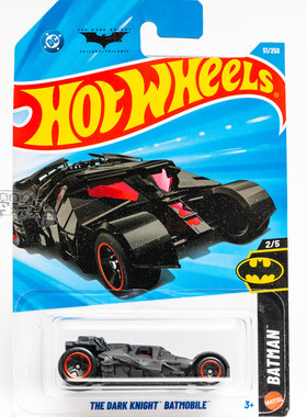 51号 THE DARK KNIGHT BATMOBILE 蝙蝠侠 黑 风火轮合金小跑车