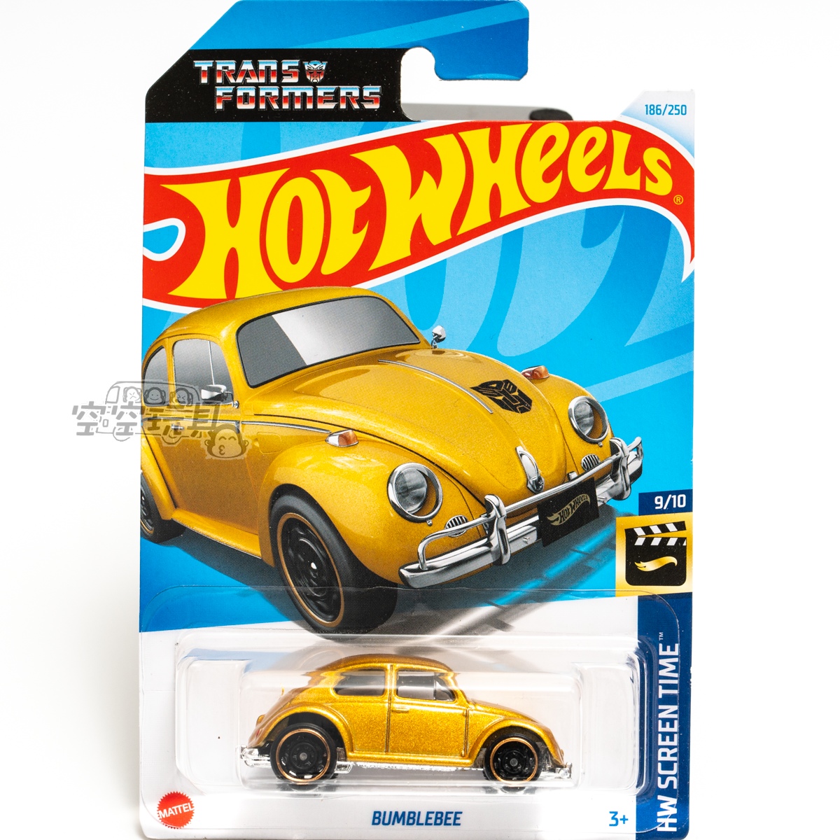 186号 BUMBLEBEE 大众甲壳虫变形金刚 电镀金色 风火轮合金小跑车