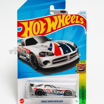 241号 DODGE VIPER SRT10 ACR 道奇 银色 风火轮合金小跑车