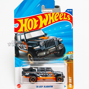 超宝130号 '20 JEEP GLADIATOR 黑色 风火轮合金小跑车