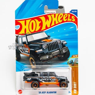 超宝130号 '20 JEEP GLADIATOR 黑色 风火轮合金小跑车