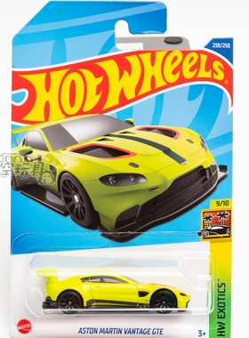 238号阿斯顿马丁VANTAGE GTE 绿色 美泰风火轮合金小跑车
