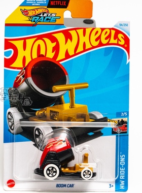 94号 BOOM CAR 黄红色 风火轮合金小跑车