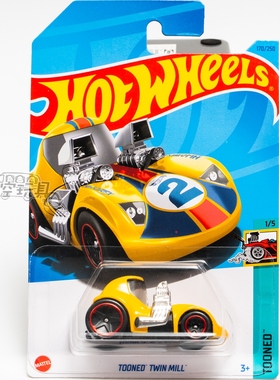 170号 TOONED TWIN MILL 黄色 美泰风火轮合金小跑车