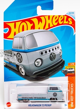 42号 VOLKSWAGEN T2 PICKUP 大众 灰色 美泰风火轮合金小跑车