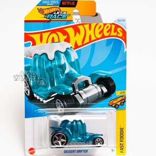 162号 DESSRT DRIFTER 啫喱车 青色 美泰风火轮合金小跑车