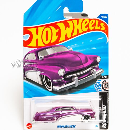 46号 HIROHATA MERC 紫色 风火轮合金小跑车