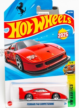 198号 FERRARI F40 COMPETIZIONE 法拉利 红色 风火轮合金小跑车