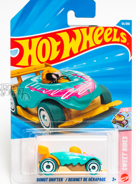 54号 DONUT DRIFTER 甜甜圈车 翠绿色 风火轮合金小跑车