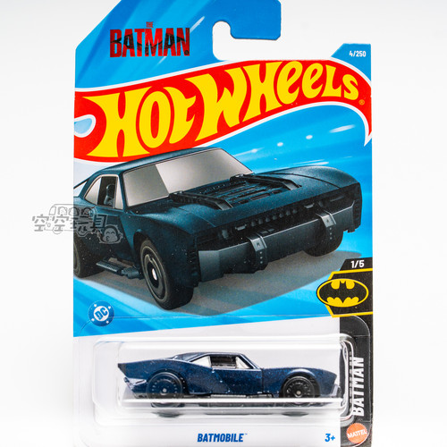 4号 BATMOBILE 蝙蝠侠 深蓝色 风火轮合金小跑车