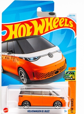 202号 VOLKSWAGEN ID BUZZ 大众 橙色 风火轮合金小跑车