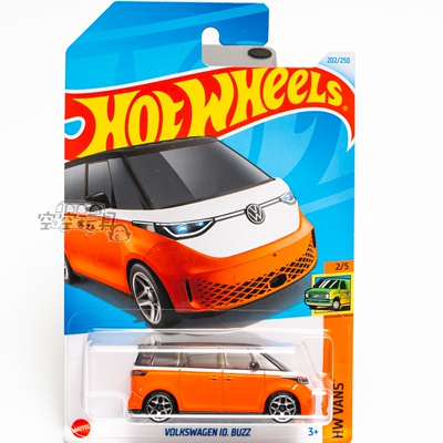 202号 VOLKSWAGEN ID BUZZ 大众 橙色 风火轮合金小跑车