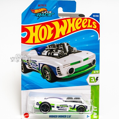 151号 RODGER DODGER 2.0 白色 风火轮合金小跑车
