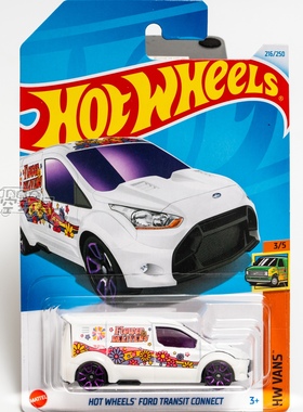 216号 HOT WHEELS FORD TRANSIT CONNECT 福特 白色 普宝 风火轮
