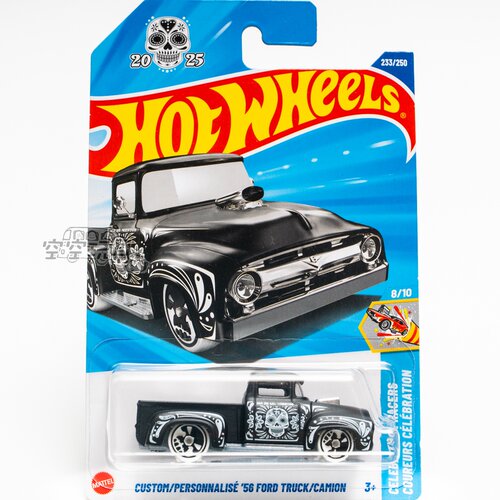 233号 CUSTOM '56 FORD TRUCK 福特 黑色 风火轮合金小跑车