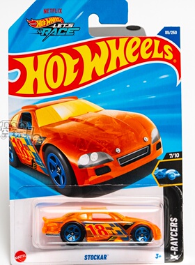 89号 STOCKAR 橙色 风火轮合金小跑车