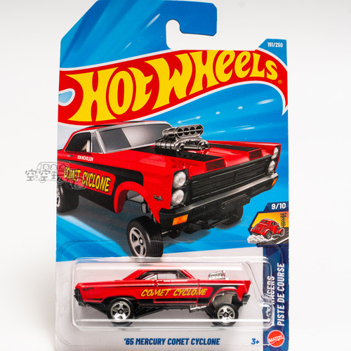 191号 '65 MERCURY COMET CYCLONE 水星 红色 风火轮合金小跑车