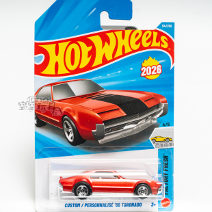 114号 CUSTOM '66 TORONADO 奥兹莫比尔 红色 风火轮合金小跑车