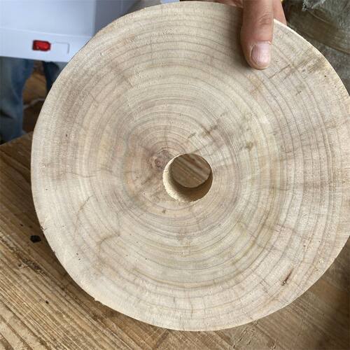 鸟站架底座圆形墩子打洞打孔开孔衣帽架增重杯架笔架实木圆木摆件