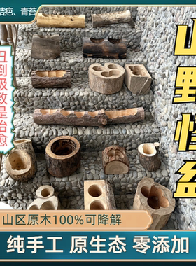 阳台党必入！会呼吸的原木花盆