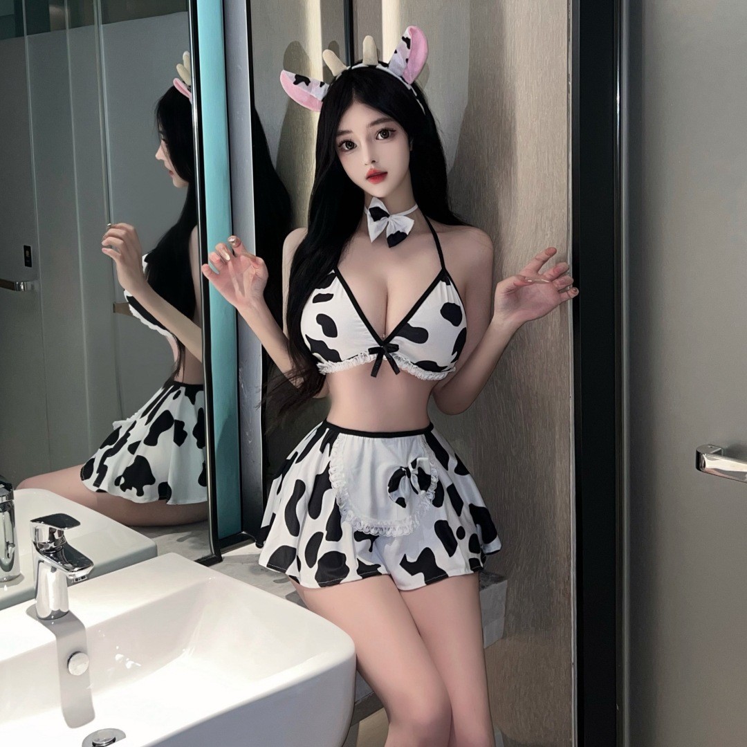 情趣睡衣奶牛短裙套装诱惑约会内衣趣味神器2025新款性感大尺度