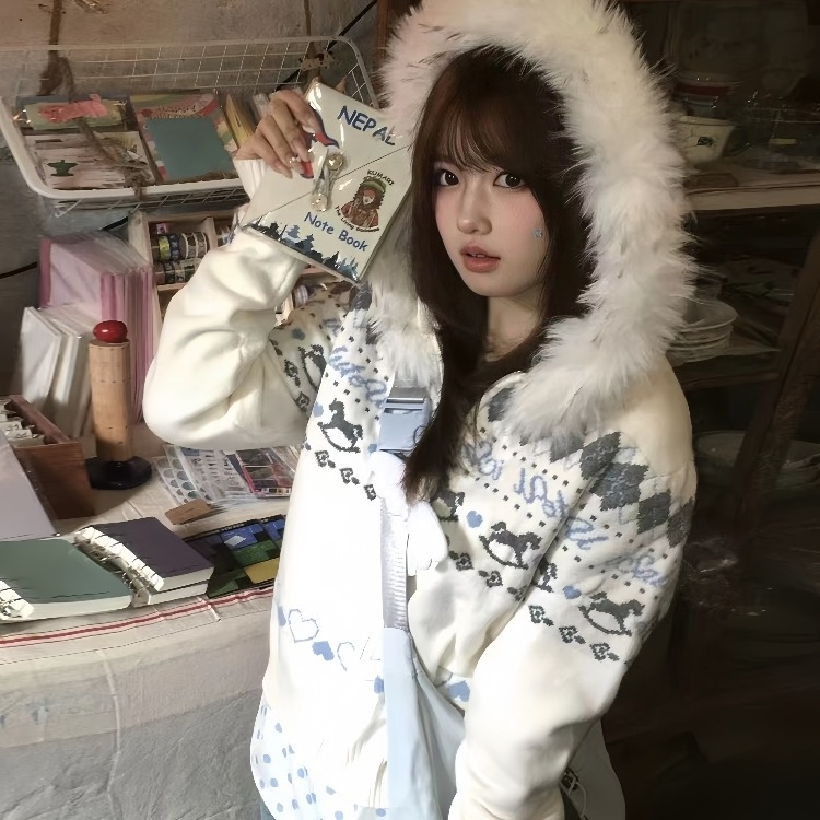 毛针织衫时尚2025年冬季新款