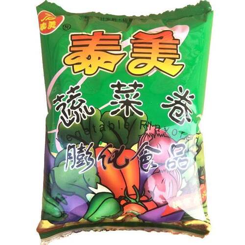 泰美蔬菜卷膨化食品洋芋点心空心薯条休闲零食